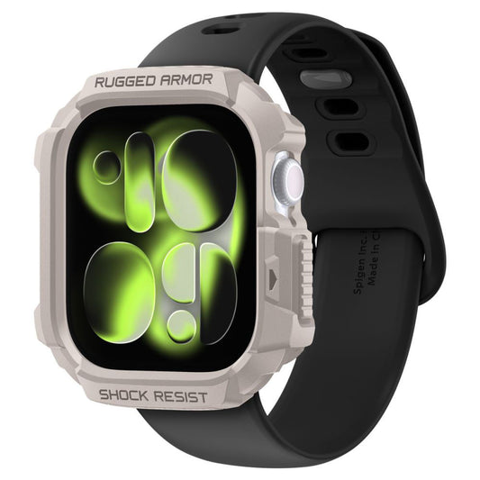 Spigen Rugged Armor V2 Hülle für Apple Watch Series 10 / 11 42mm, Beige