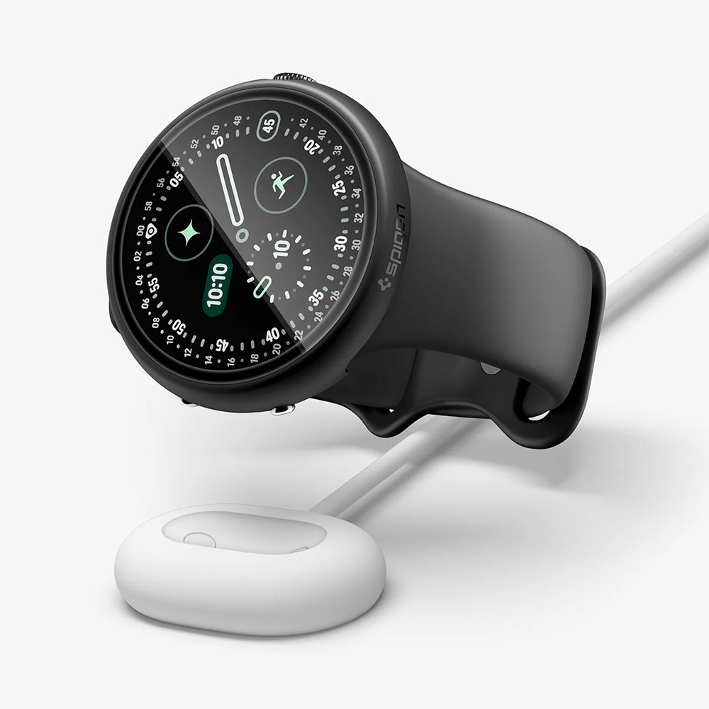 Spigen Thin Fit 360 Hülle für Google Pixel Watch 41 mm Series, Schwarz ACS11750