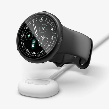 Spigen Thin Fit 360 Hülle für Google Pixel Watch 41 mm Series, Schwarz ACS11750