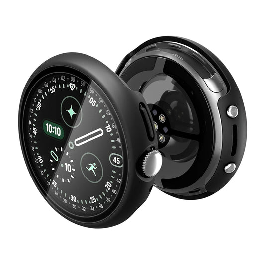 Spigen Thin Fit 360 Hülle für Google Pixel Watch 45mm Serie, Schwarz ACS11746