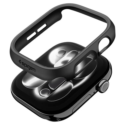 Spigen Thin Fit Hülle für Apple Watch 12 42mm, Schwarz ACS11880