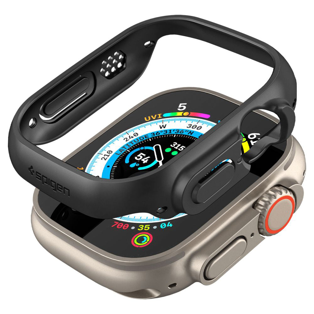Spigen Thin Fit Hülle für Apple Watch Ultra Series, Schwarz ACS05458
