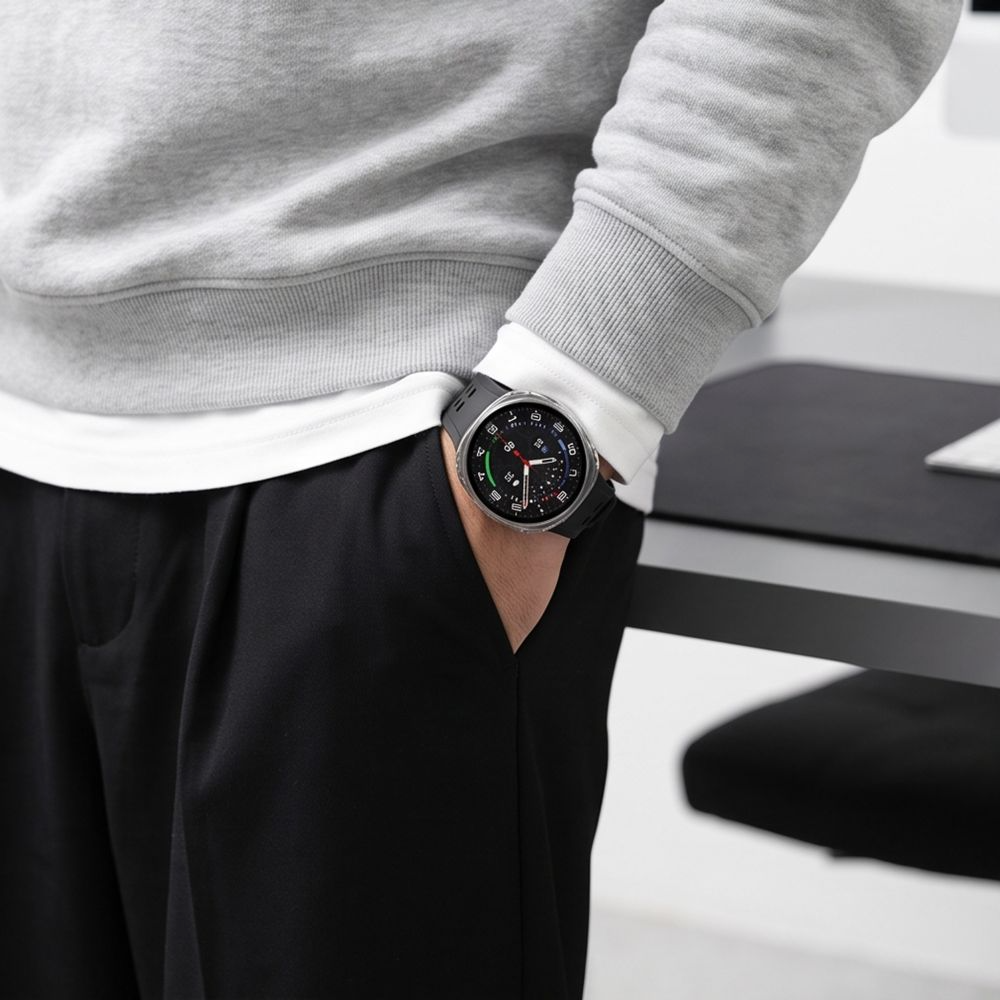 Tech-Protect Defense Hülle für Samsung Galaxy Watch9 / Watch8 40mm, 2er Set, Schwarz / Transparent
