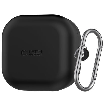 Tech-Protect Silicone Hook Hülle für Samsung Galaxy Buds4 / Buds4 Pro, Schwarz