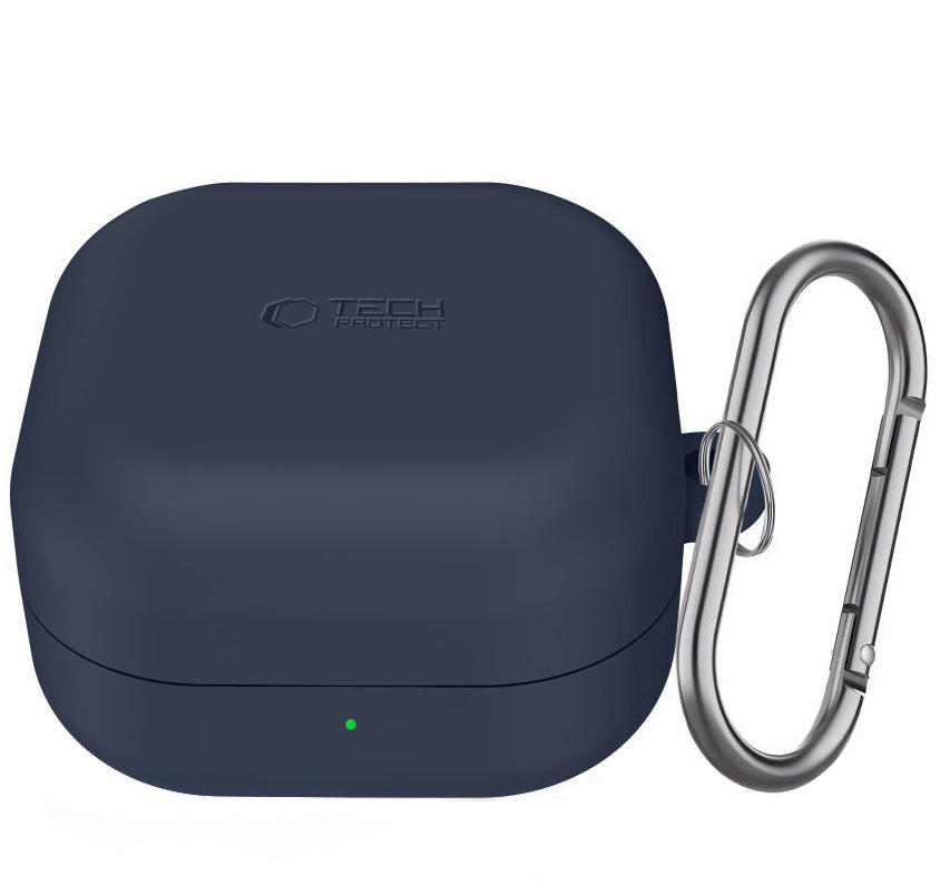 Tech-Protect Silicone Hook Hülle für Samsung Galaxy Buds4 / Buds4 Pro, Marineblau
