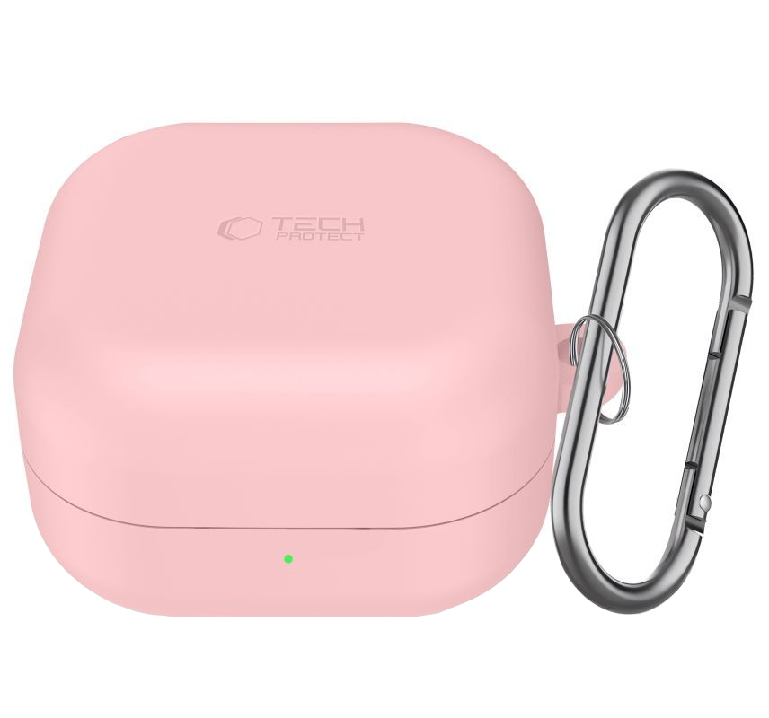 Tech-Protect Silicone Hook Case for Samsung Galaxy Buds4 / Buds4 Pro, Pink