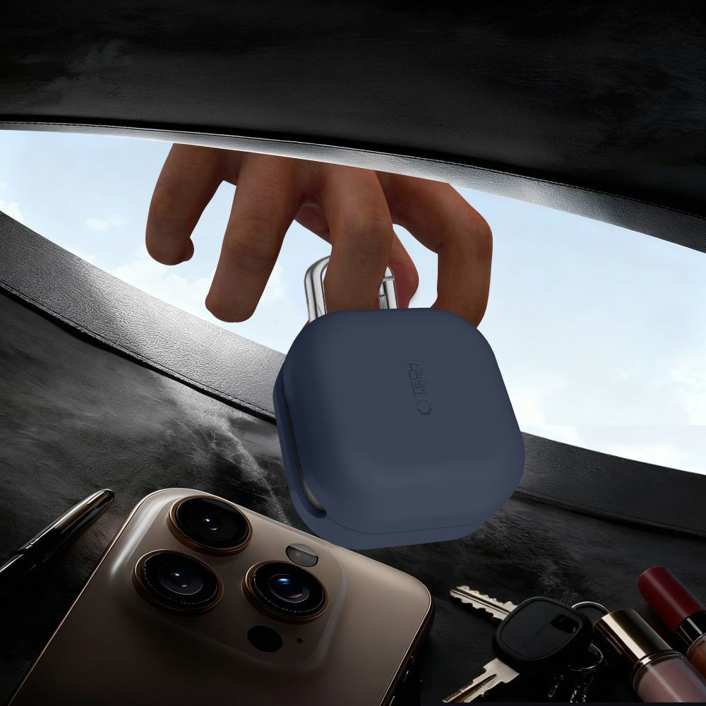 Tech-Protect Silicone Hook Hülle für Samsung Galaxy Buds4 / Buds4 Pro, Schwarz