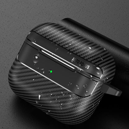 Techsuit CarbonFiber Hülle für Apple AirPods 3, Schwarz