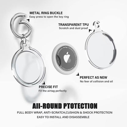 Techsuit CT15 Hülle für Apple AirTag, Transparent