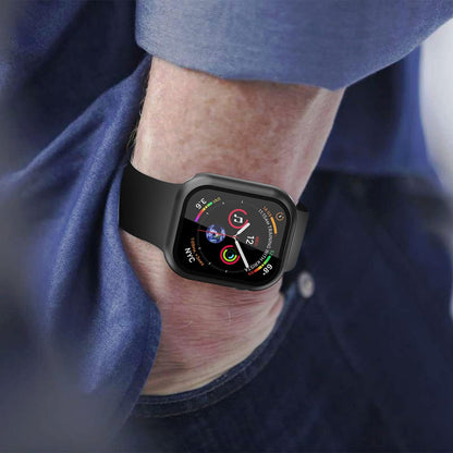 Techsuit Defense360 Pro Hülle für Apple Watch 7 41mm Serie, Schwarz