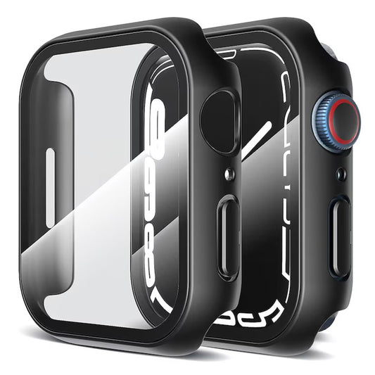 Techsuit Defense360 Pro Hülle für Apple Watch 7 45mm Serie, Schwarz