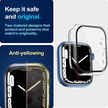 Techsuit Defense360 Pro Hülle für Apple Watch 7 45mm Serie, Transparent