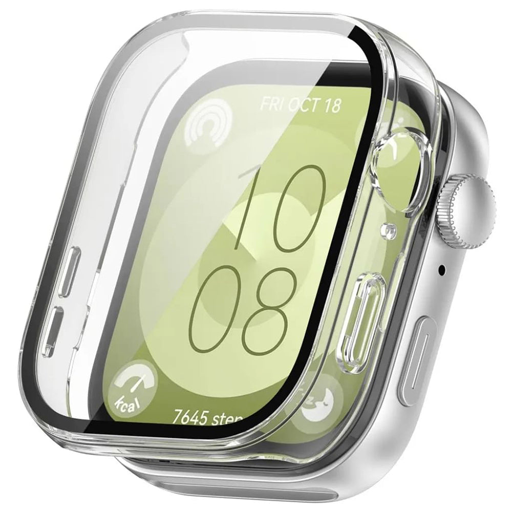 Techsuit Defense360 Pro Hülle für Huawei Watch Fit 3, Transparent