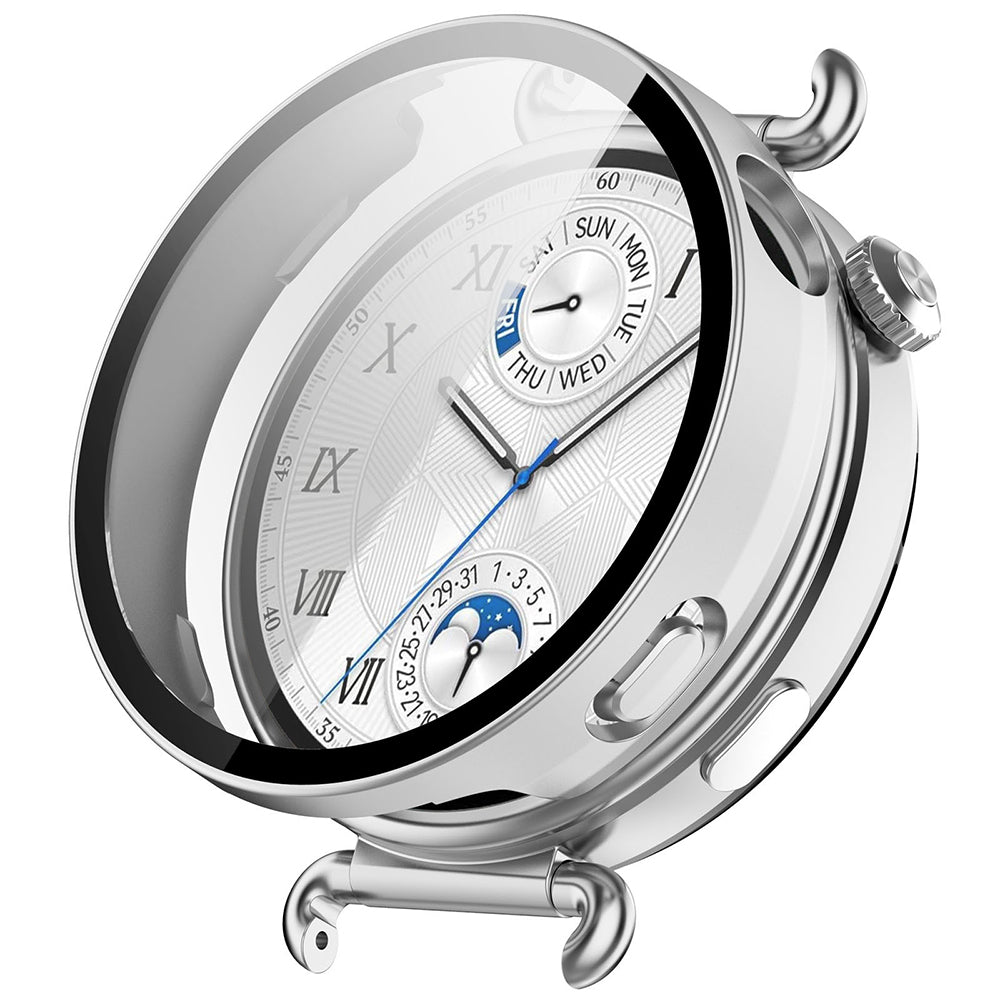 Techsuit Defense360 Pro Hülle für Huawei Watch GT 6 41mm, Silberfarben