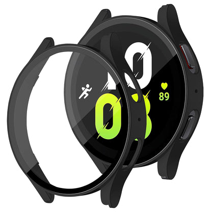 Techsuit Defense360 Pro Hülle für Samsung Galaxy Watch5 / Watch4 44mm Serie, Schwarz