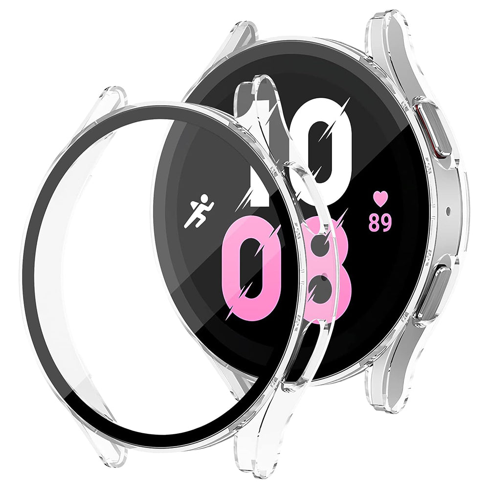 Techsuit Defense360 Pro Hülle für Samsung Galaxy Watch5 / Watch4 44mm Serie, Transparent