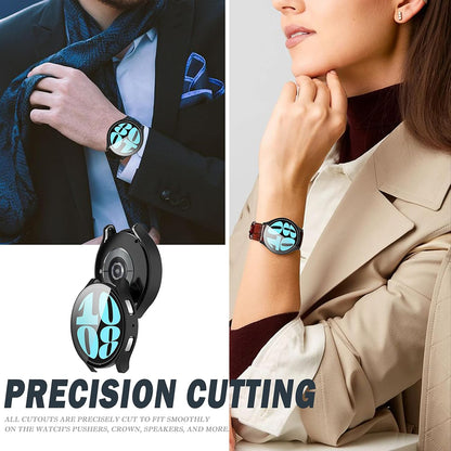 Techsuit Defense360 Pro Hülle für Samsung Galaxy Watch6 40mm, Schwarz