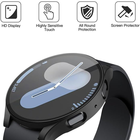 Techsuit Defense360 Pro Hülle für Samsung Galaxy Watch7 40mm, Schwarz