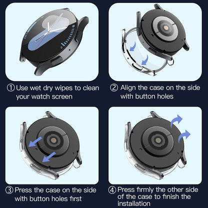 Techsuit Defense360 Pro Hülle für Samsung Galaxy Watch7 40mm, Transparent