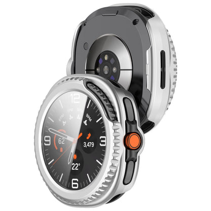 Techsuit Defense360 Pro Hülle für Samsung Galaxy Watch8 Classic, Silber
