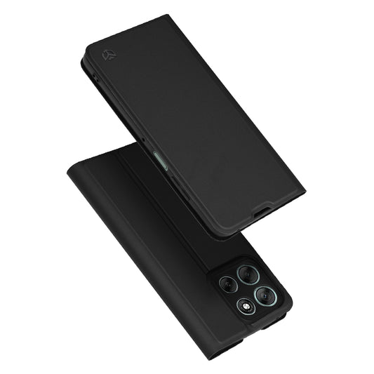 Hülle für Motorola Moto G56, Techsuit, Magskin Book, Schwarz