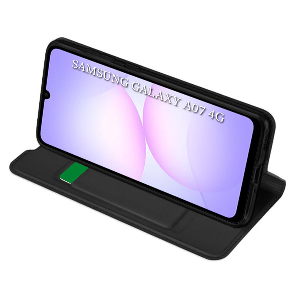 Hülle für Samsung Galaxy A07 4G A075, Techsuit, Magskin Book, Schwarz