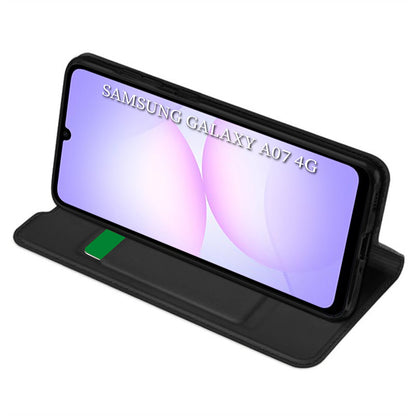 Hülle für Samsung Galaxy A07 4G A075, Techsuit, Magskin Book, Schwarz