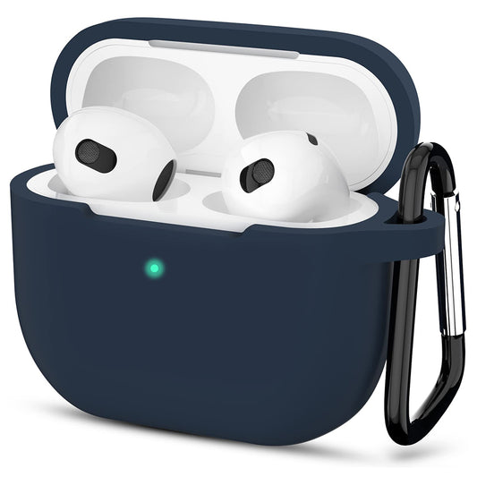 Techsuit Silikonhülle für Apple AirPods 3, Marineblau