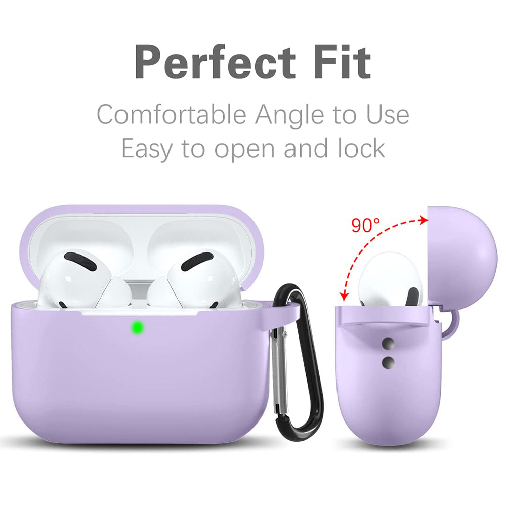 Techsuit Silikonhülle für Apple AirPods Pro Serie, Lila