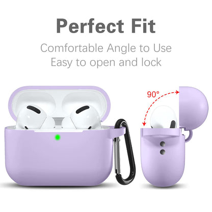 Techsuit Silikonhülle für Apple AirPods Pro Serie, Lila