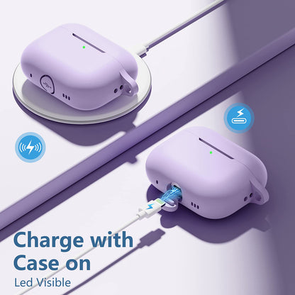 Techsuit Silikonhülle für Apple AirPods Pro Serie, Lila