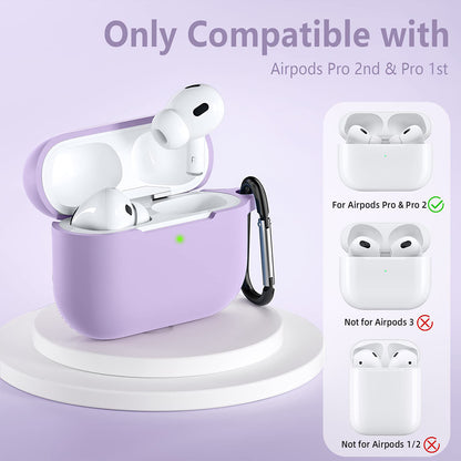Techsuit Silikonhülle für Apple AirPods Pro Serie, Lila