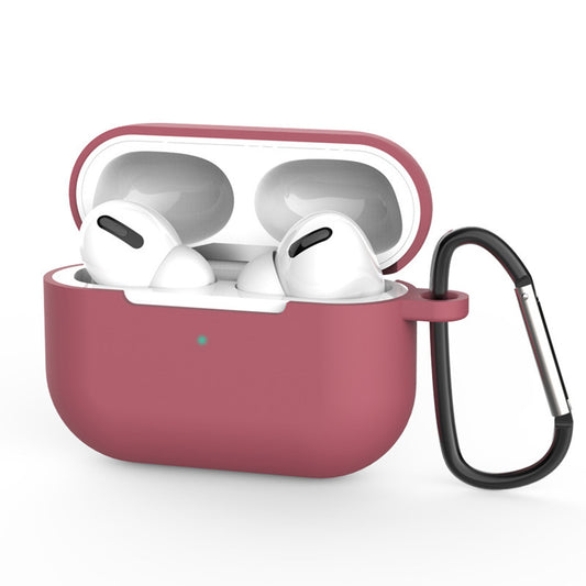Techsuit Silikonhülle für Apple AirPods Pro 3, Weinrot