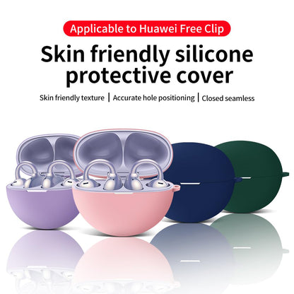 Techsuit Silikonhülle für Huawei FreeClip, Schwarz