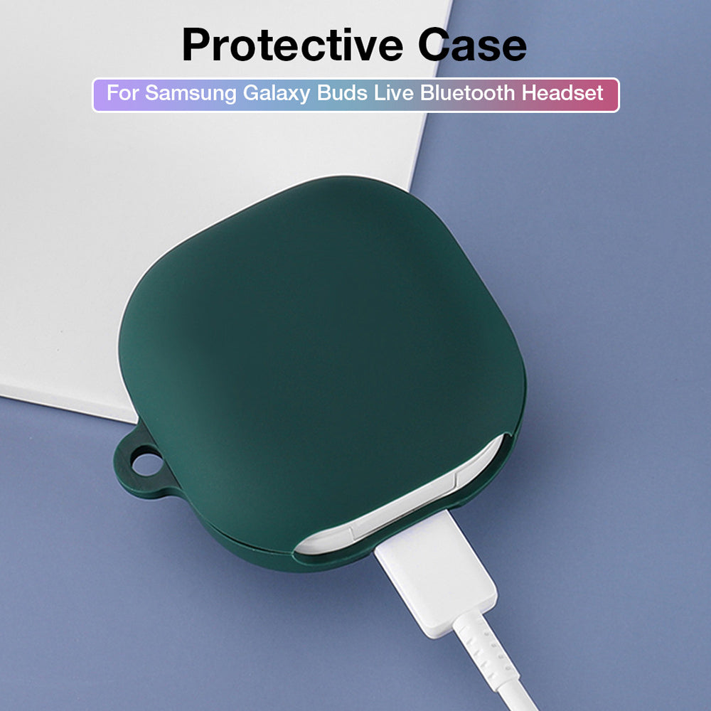 Techsuit Silicone Case for Samsung Galaxy Buds FE / Buds2 Pro / Buds2 / Buds Pro / Buds Live, Black
