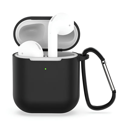 Techsuit Silikonhülle für Apple AirPods Gen 1 / Gen 2, Schwarz