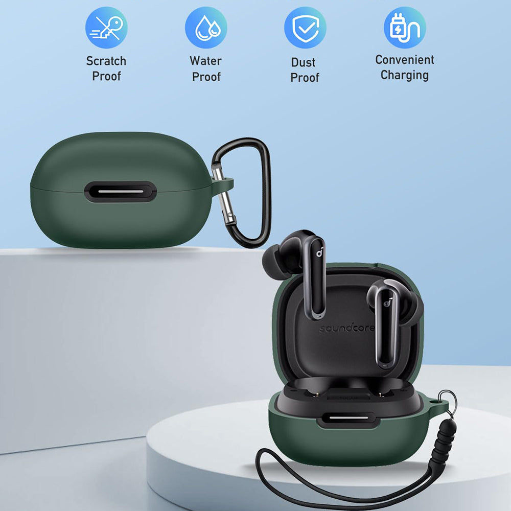 Techsuit Silikonhülle für Apple AirPods Gen 1 / Gen 2, Schwarz