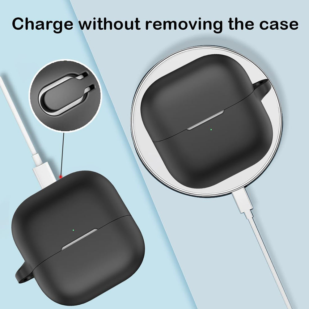 Techsuit Silikonhülle für Huawei FreeClip 2, Schwarz