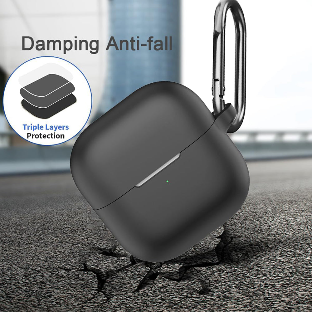 Techsuit Silikonhülle für Huawei FreeClip 2, Schwarz