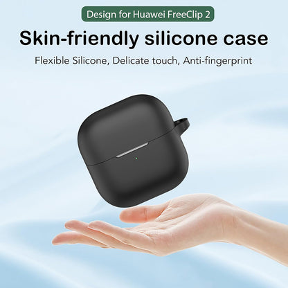 Techsuit Silikonhülle für Huawei FreeClip 2, Schwarz