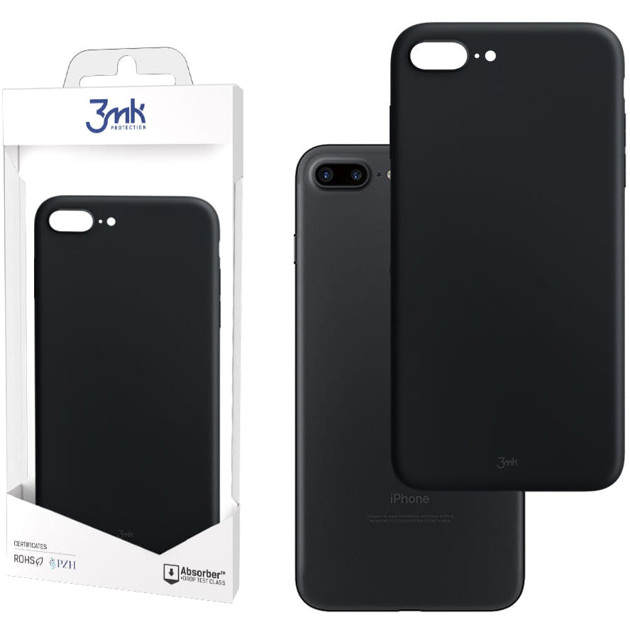 Case for Apple iPhone 8 Plus / 7 Plus, 3MK, Matt, Black