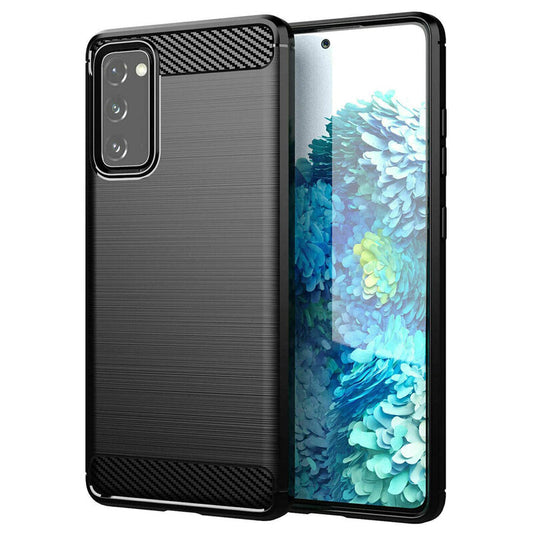 Hülle für Samsung Galaxy S20 FE 2022 G781 / S20 FE 5G G781 / S20 FE G780, Forcell, Carbon, Schwarz