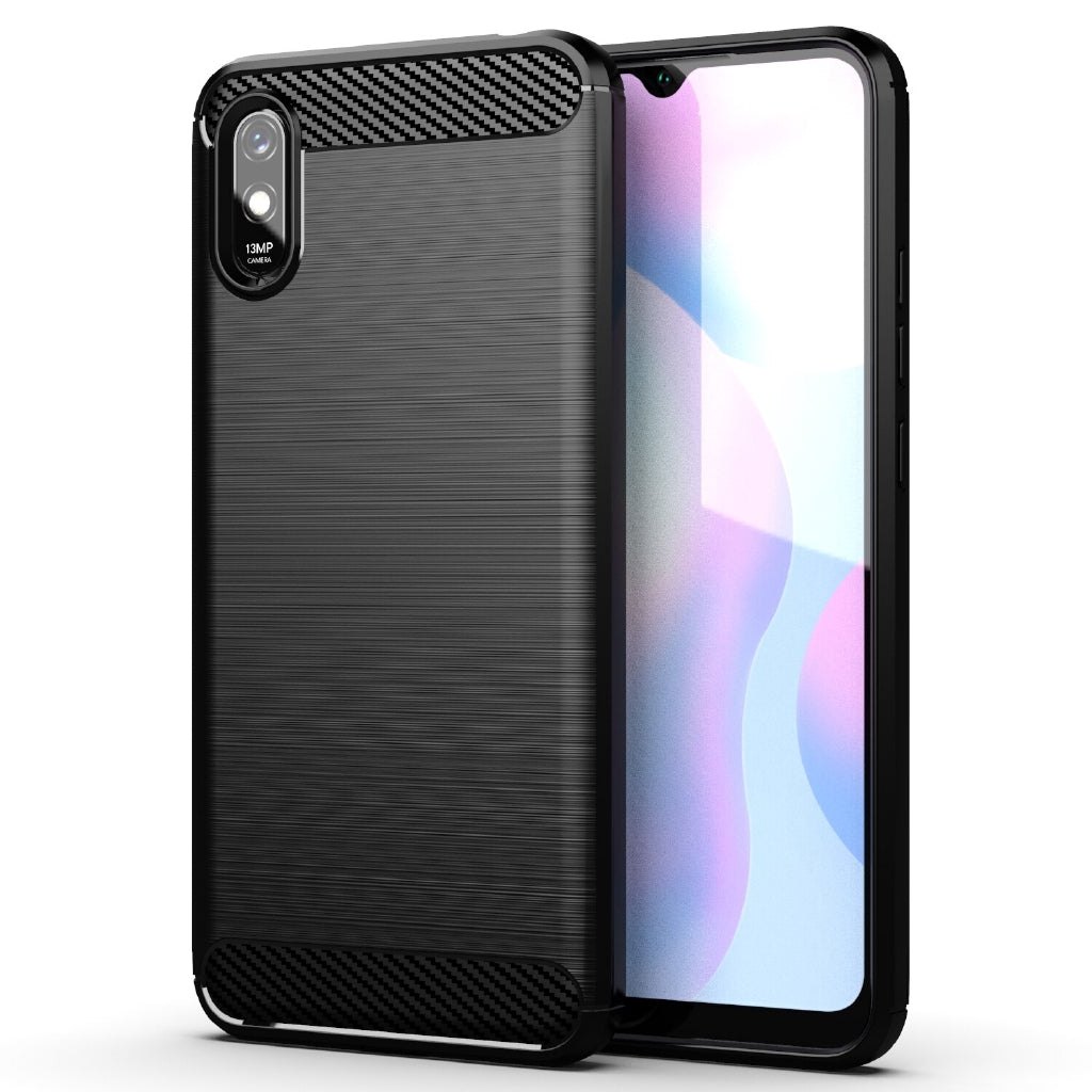 Hülle für Xiaomi Redmi 9A / Redmi 9AT, Forcell, Carbon, Schwarz