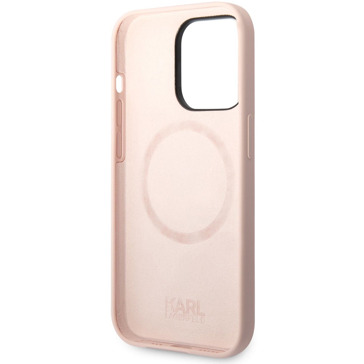 Hülle für Apple iPhone 14 Pro Max, Karl Lagerfeld, Silicone Karl's Head, Rosa