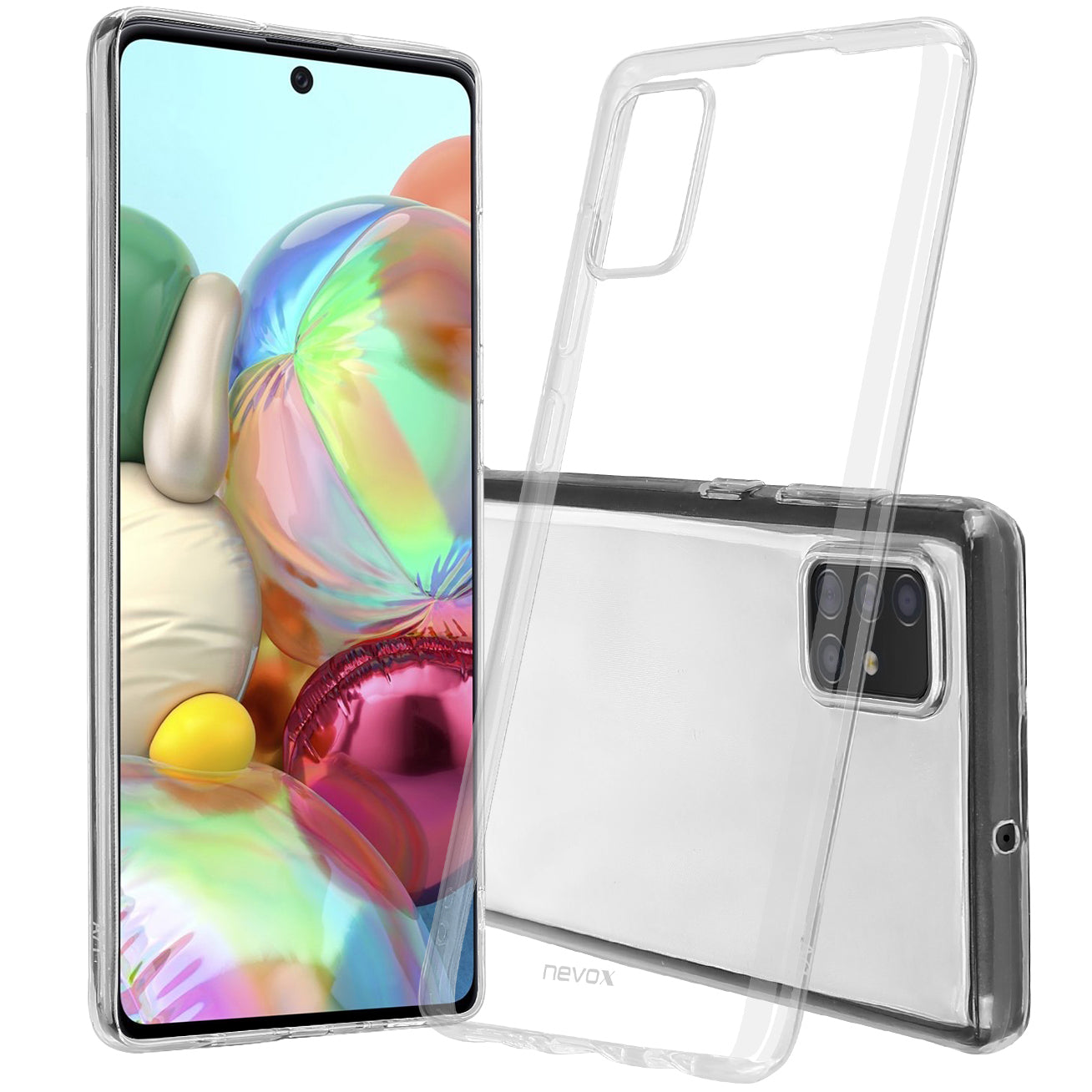 Hülle für Samsung Galaxy A42 5G A426, Nevox, StyleShell Flex, Transparent