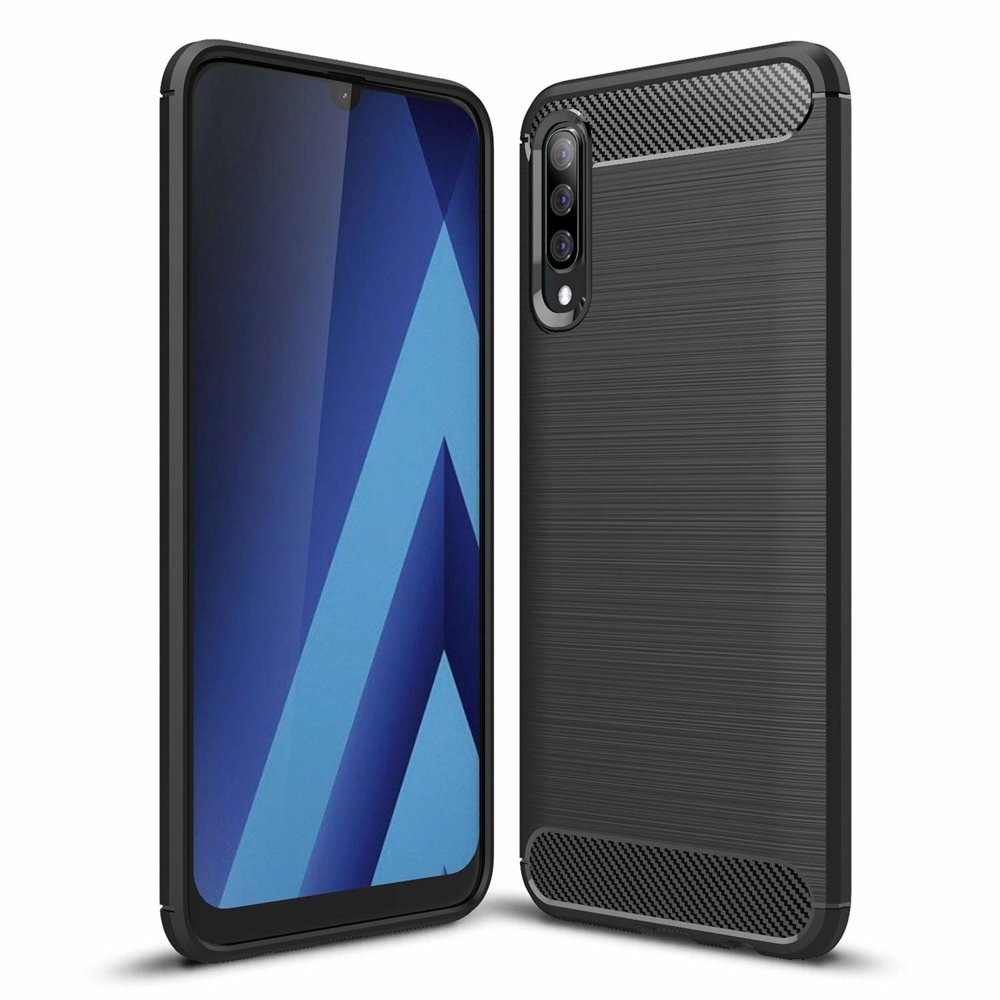Hülle für Samsung Galaxy A70 A705, OEM, Carbon, Schwarz