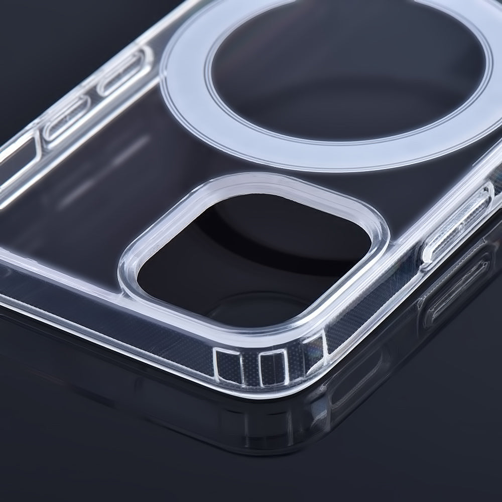 MagSafe-Hülle für Apple iPhone 14 Pro Max, OEM, Klar, Transparent