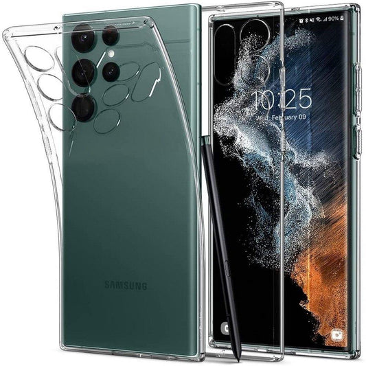 Case for Samsung Galaxy S22 Ultra 5G S908, Spigen, Liquid Crystal, Transparent ACS03912