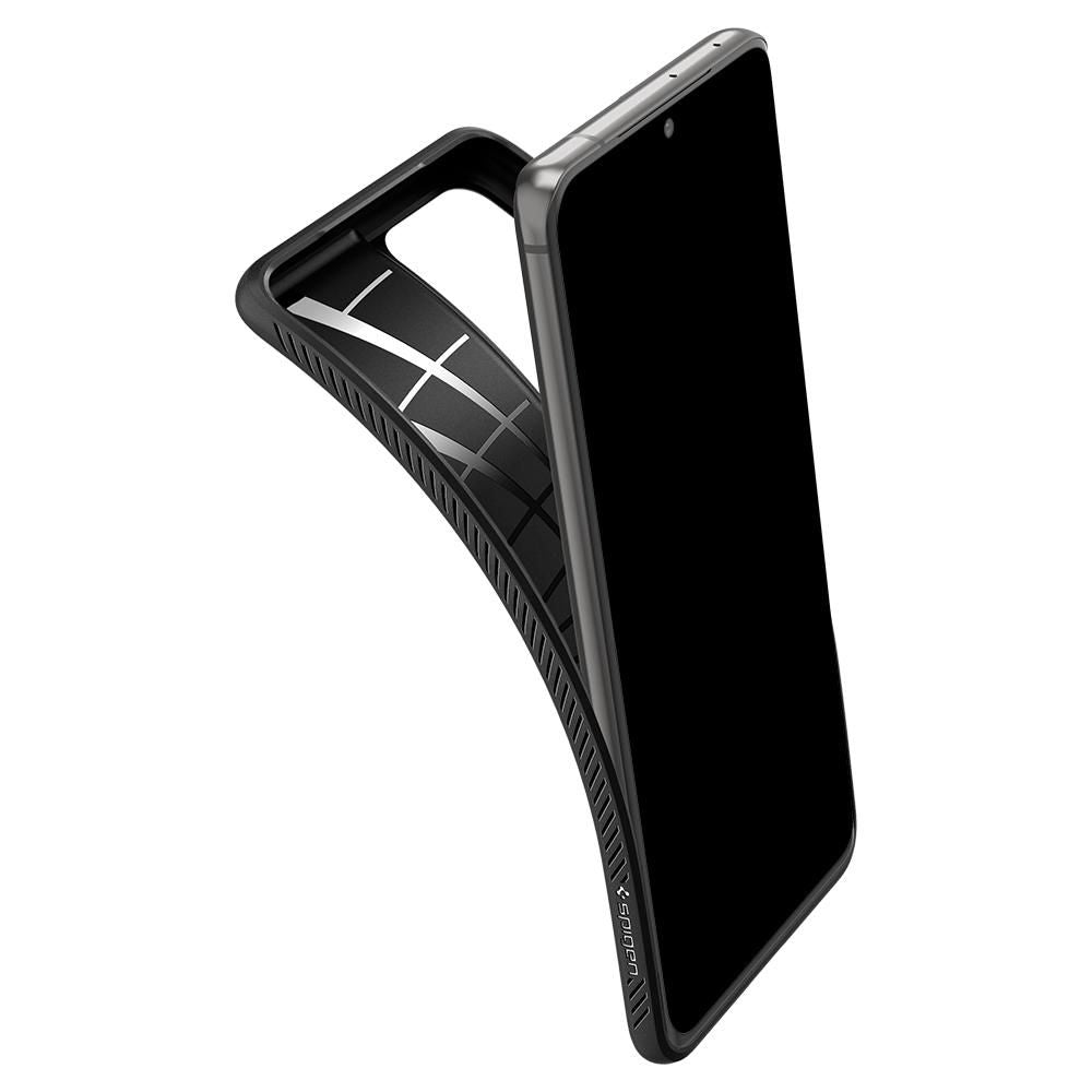 Hülle für Samsung Galaxy S21 Ultra 5G G998, Spigen, Liquid Air, Schwarz SPN1456BLK