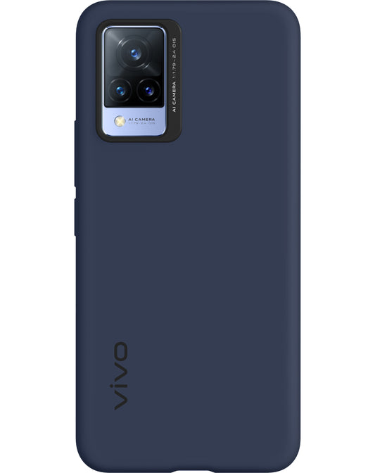 Pouch for vivo V21 5G, Silicone Cover, Blue 6000172